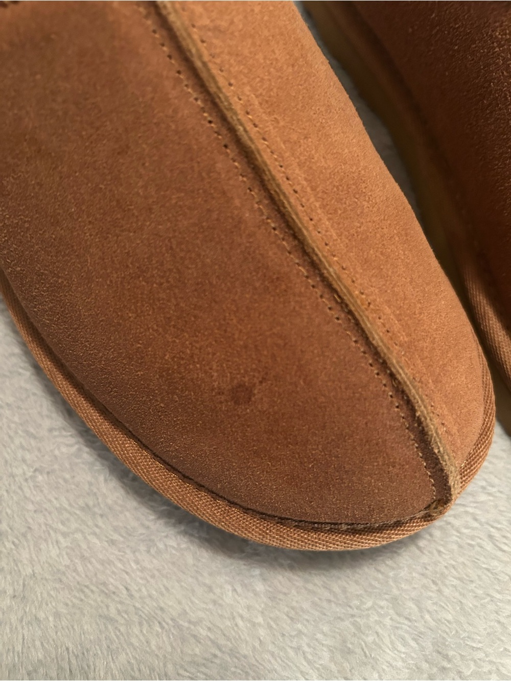 Clark’s suede fur lined clogs, brown, 8 - Picture 8 of 8